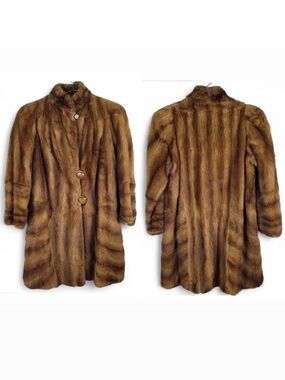 Vintage Mink Genuine Fur Coat (Mobwife)